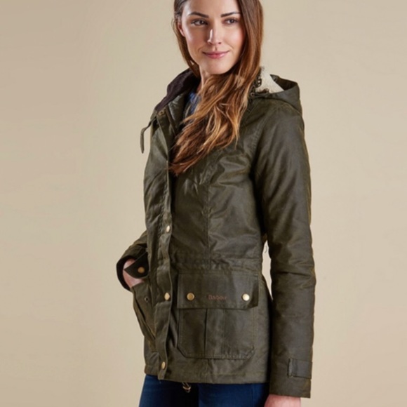 Barbour Jackets & Blazers - Barbour Convoy Waxed Jacket US size 6 / Olive NWT